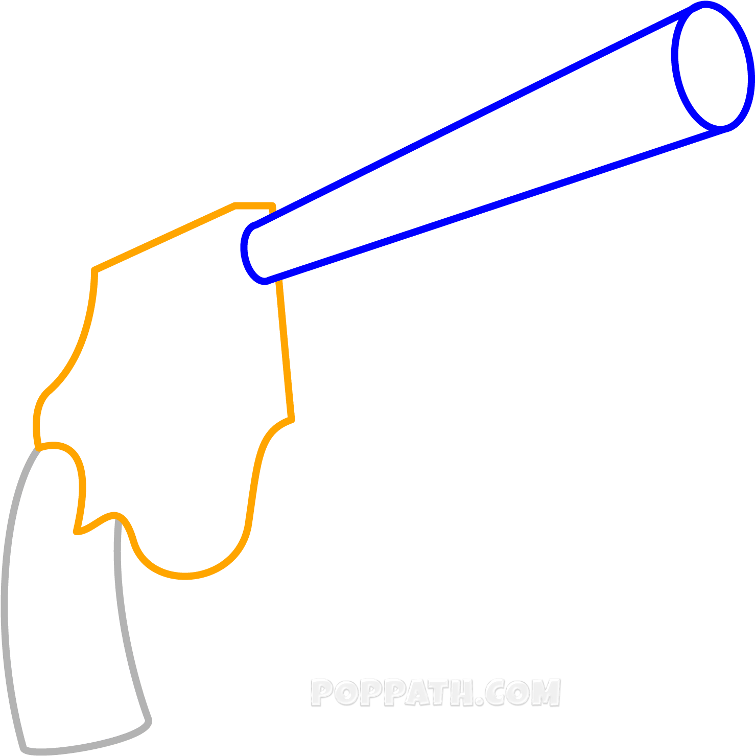 Now Extending From The Top Right Part Of The Frame - Gun (1500x1500)