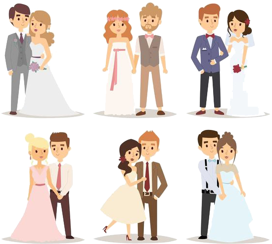 Marriage Euclidean Vector Couple Illustration - Marriage Euclidean Vector Couple Illustration (600x549)