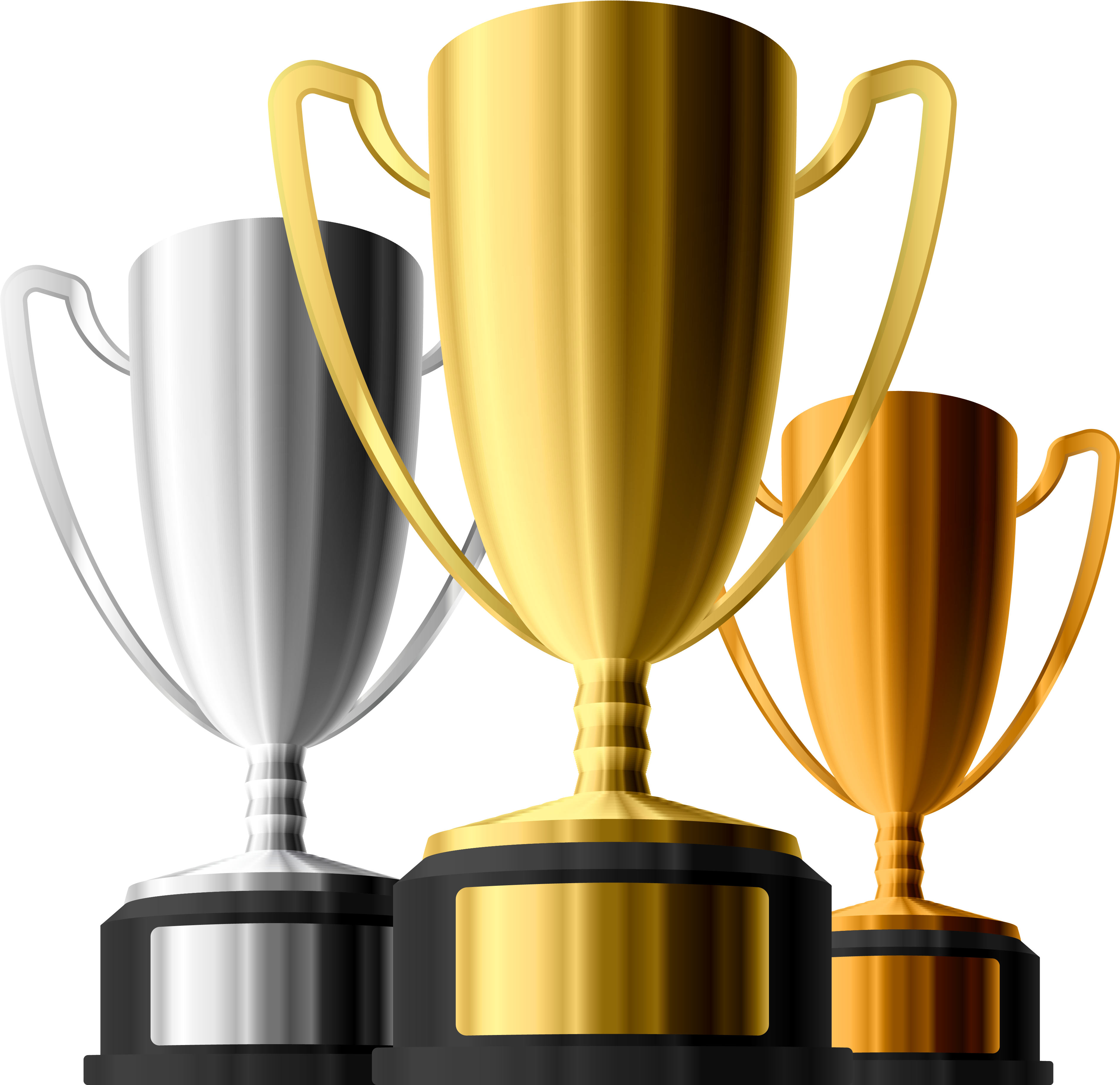 Gold Silver Bronze Trophies Clipart - Medals Trophy Clip Arts (3903x3788)