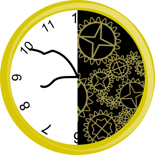 Broken Clock Cutie Mark By Kinnichi - Broken Clock Cutie Mark (500x500)