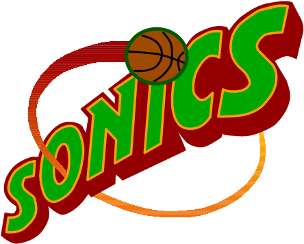 Report - Seattle Supersonics Jersey Logo - (465x373) Png Clipart Download