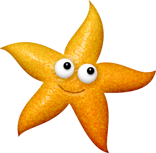 Beach Clipart, Beach Kids, Craft Images, Ocean Creatures, - Starfish Png (543x533)