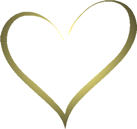 Heartshapegold2 - Heart Shape Gold Png (500x473)