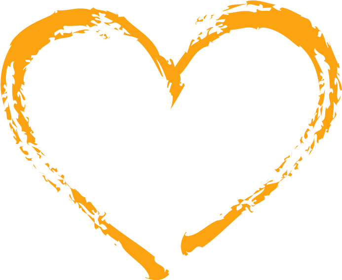 Steelasophical Wedding Dj Love Heart Orange Png - Orange Heart Png (786x588)