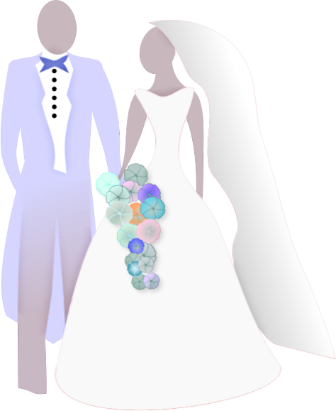 Free To Use Public Domain Bride Groom Clip Art - Bride And Groom Clip Art (474x579)