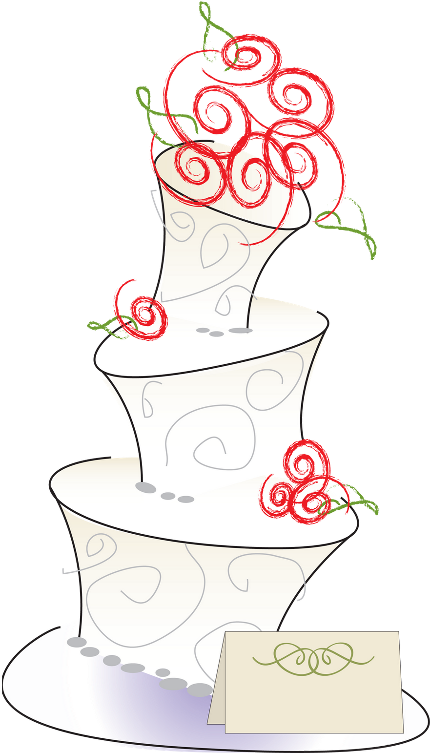 Wedding Cake Time Clipart - Wedding Cake (910x1600)