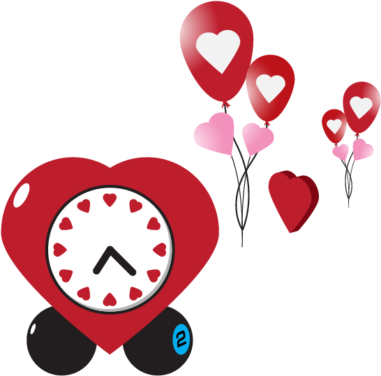 Valentines Day Heart Clip Art - Karte Liebe-sie Herz-uhrvalentines Tages (600x600)