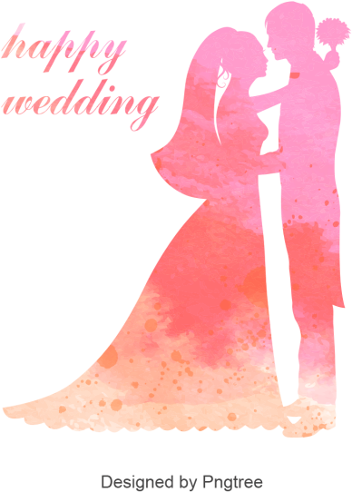 Wedding Couple, Happy Wedding, Wedding Vector, Romance - Wedding Cake Topper Silhouette Groom And Bride, Acrylic (640x640)