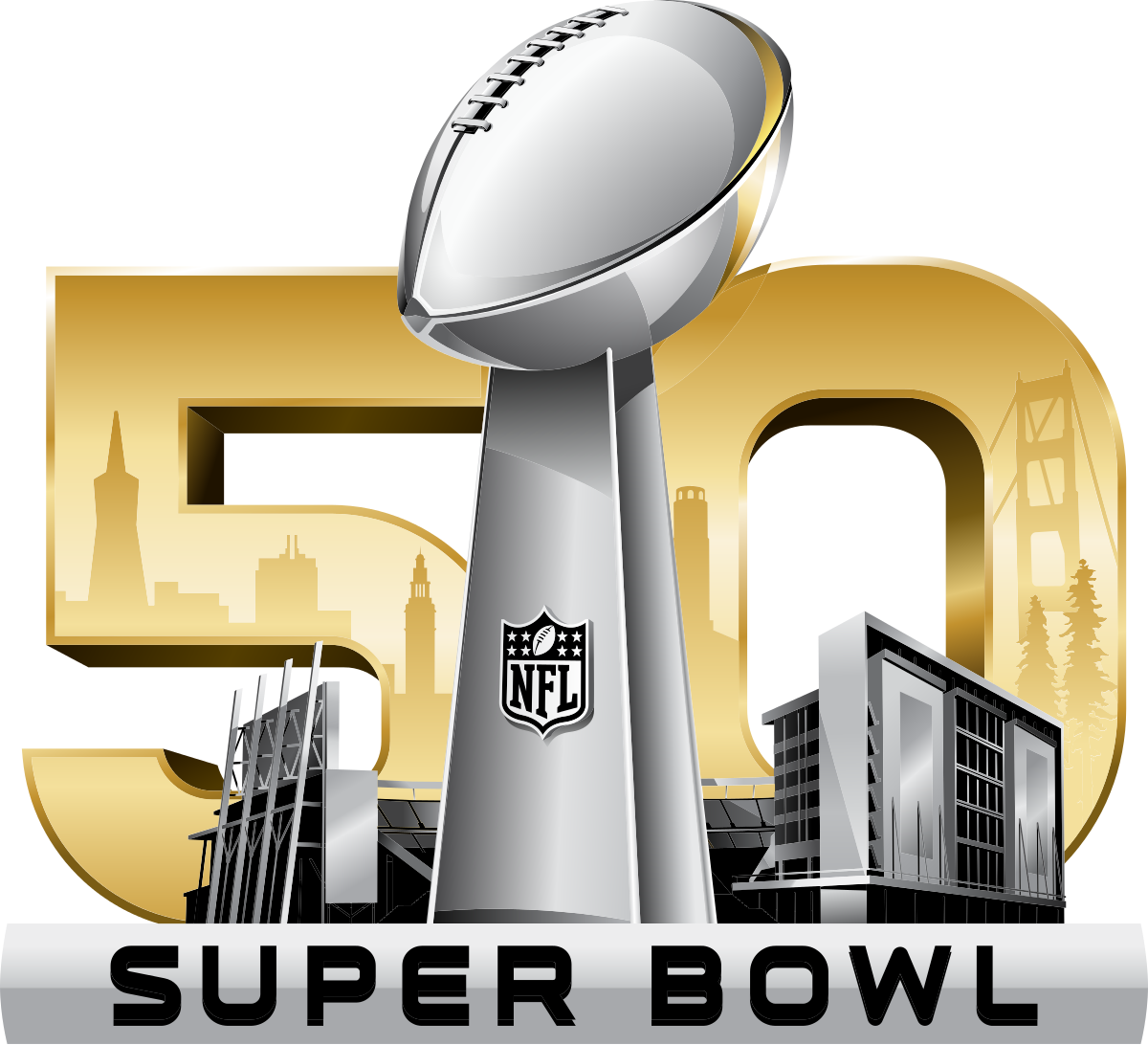Moves Clipart Superbowl - Super Bowl 50 Logo (1200x1092)