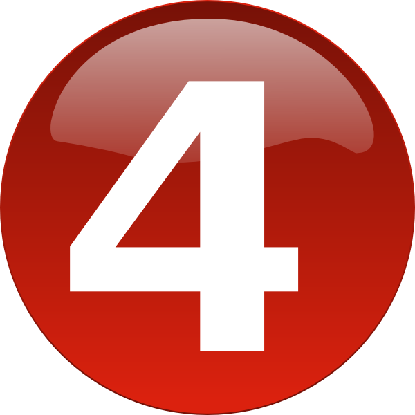 Bullet 4 Red 4 Clip Art (600x600)