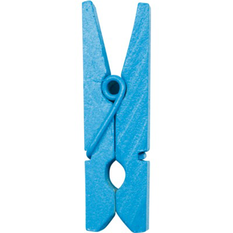 24 Mini Pince À Linge Turquoise - Mini Pince En Bois Coloré (800x800)