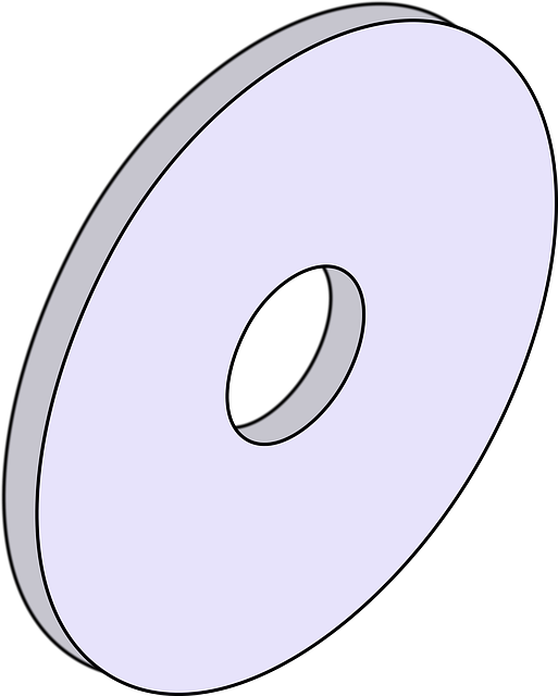 Washer, Wheel, About, Hole, Drawing, Clipart - Hvid Spændeskive (513x640)