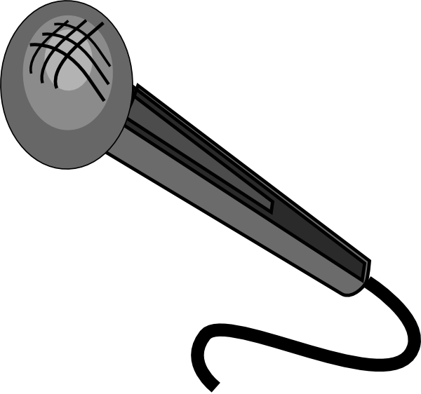 Karaoke - Clipart - Microphone Clip Art (600x562)