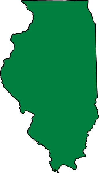 Illinois Clip Art At Clker - State Of Illinois Shape (342x596)
