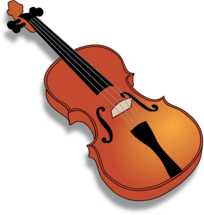 Violin Clipart Small Size Png - Violin Png (410x432)