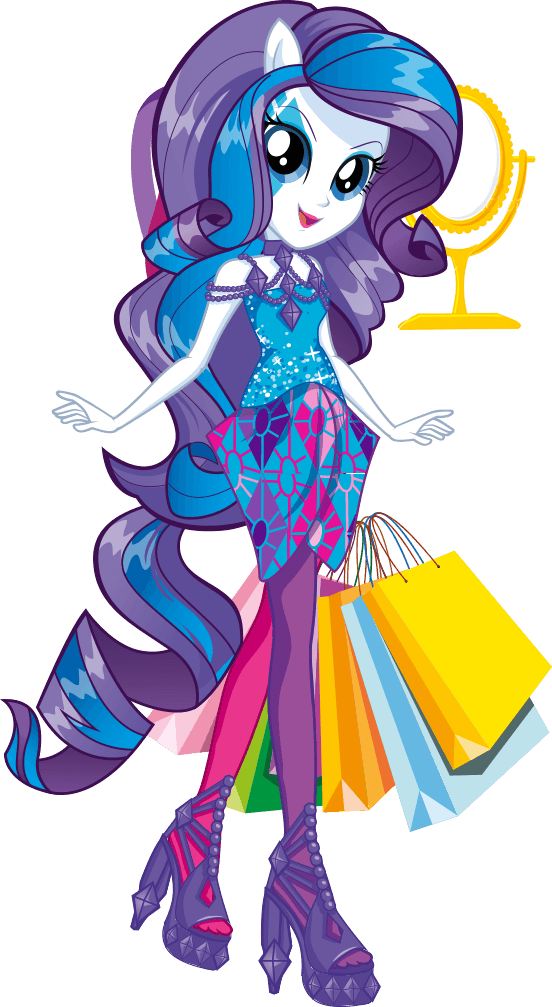 One Of The Stars Of My Little Pony Equestria Girls - My Little Pony Rainbow Rocks Rarity (552x1007)