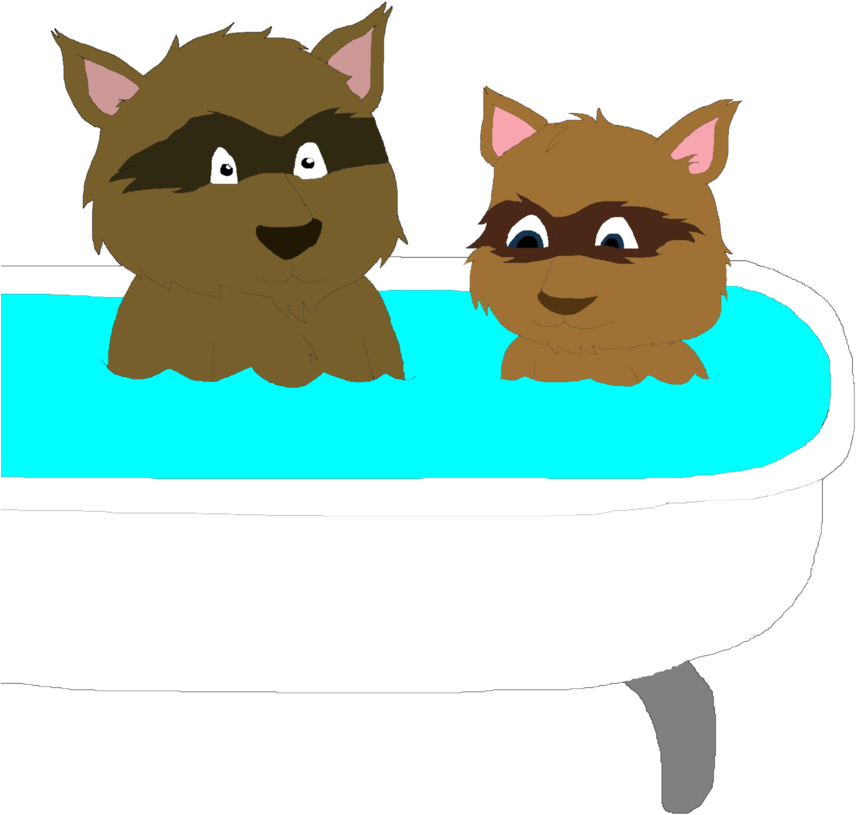 Father Son Bath By Shiftythedingoman - Cartoon (910x877)