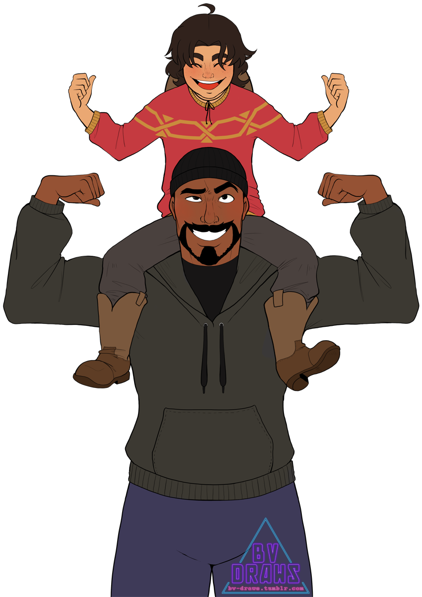 I Love Their Father-son Relationship - Jesse Mccree Fanart Kid (860x1206)