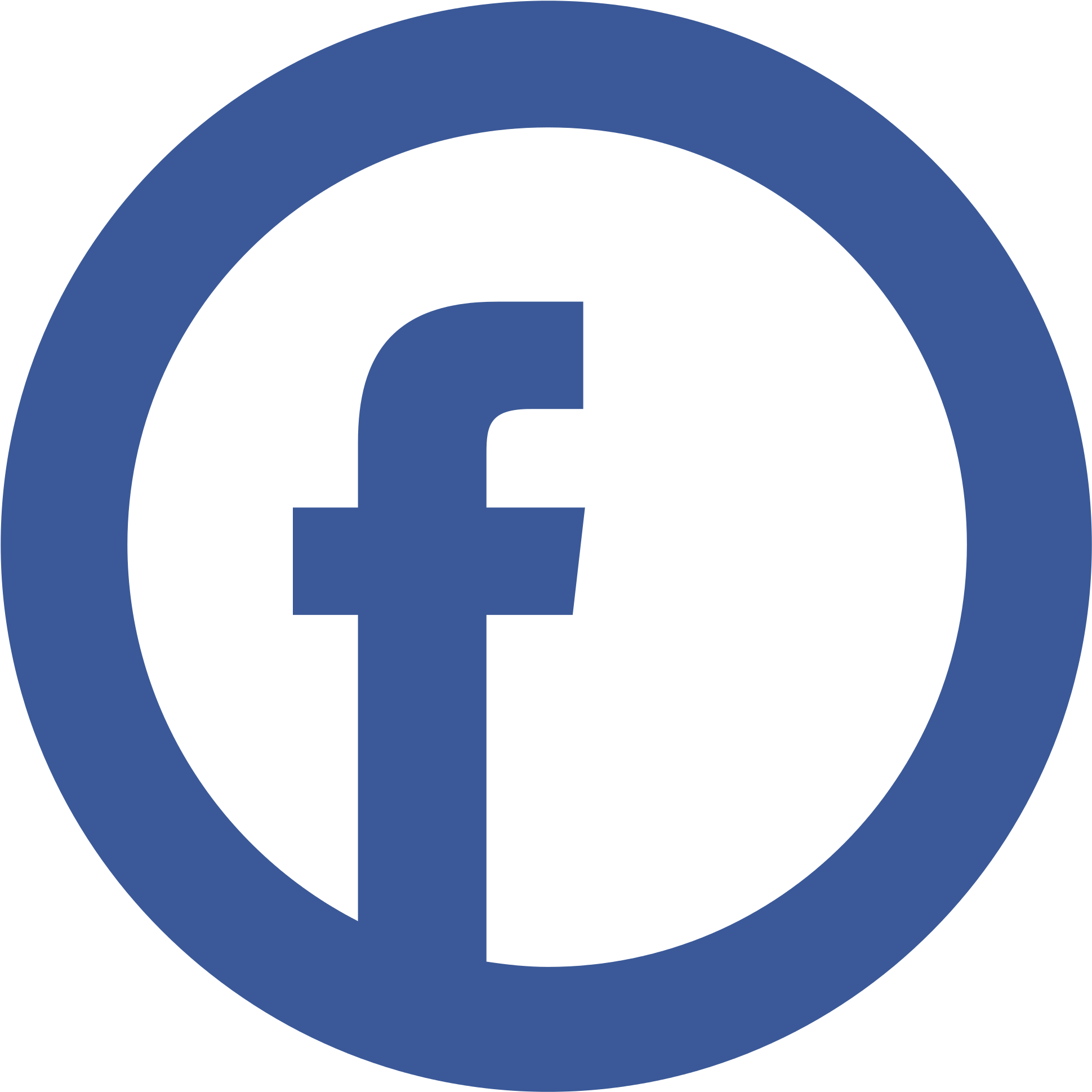 Open - Facebook Icon Png Circle (2000x2000)