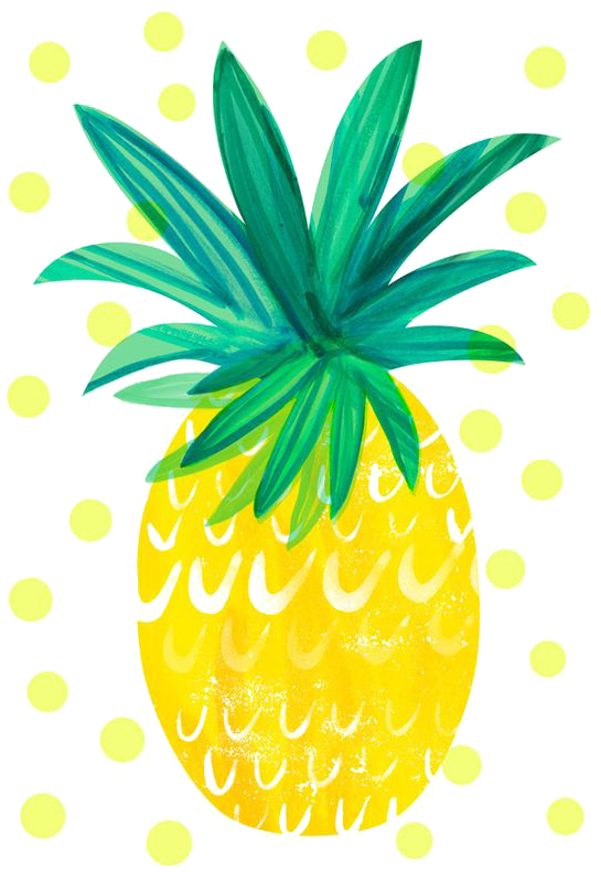Pineapple Printing Clip Art - Pineapple Printing Clip Art (564x798)