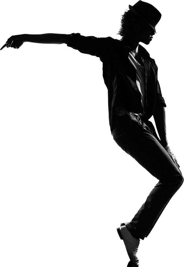 Michael Jackson Png Images Free Download - Dance Black And White (638x924)
