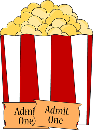 Sundae Clipart Kid Snack - Popcorn Black And White (321x450)