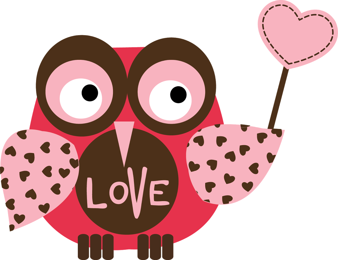 Owl Cliparts B - Valentines Owl Clip Art (1125x865)