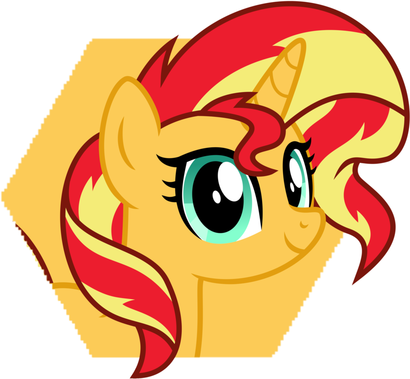 Hexagon Icon Pop-out By Ggalleonalliance - Sunset Shimmer (894x894)