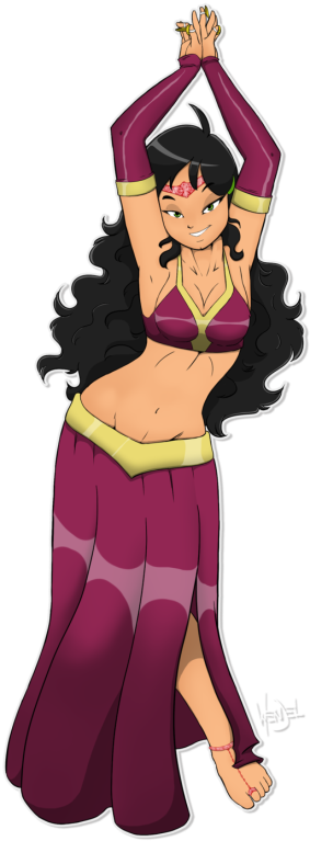 Pin Belly Dance Clip Art - Belly Dance Fan Art (565x800)