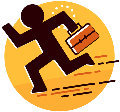 Businessman Runaway Icon Transparent Png - Businesman Presentation Icon Png (512x512)