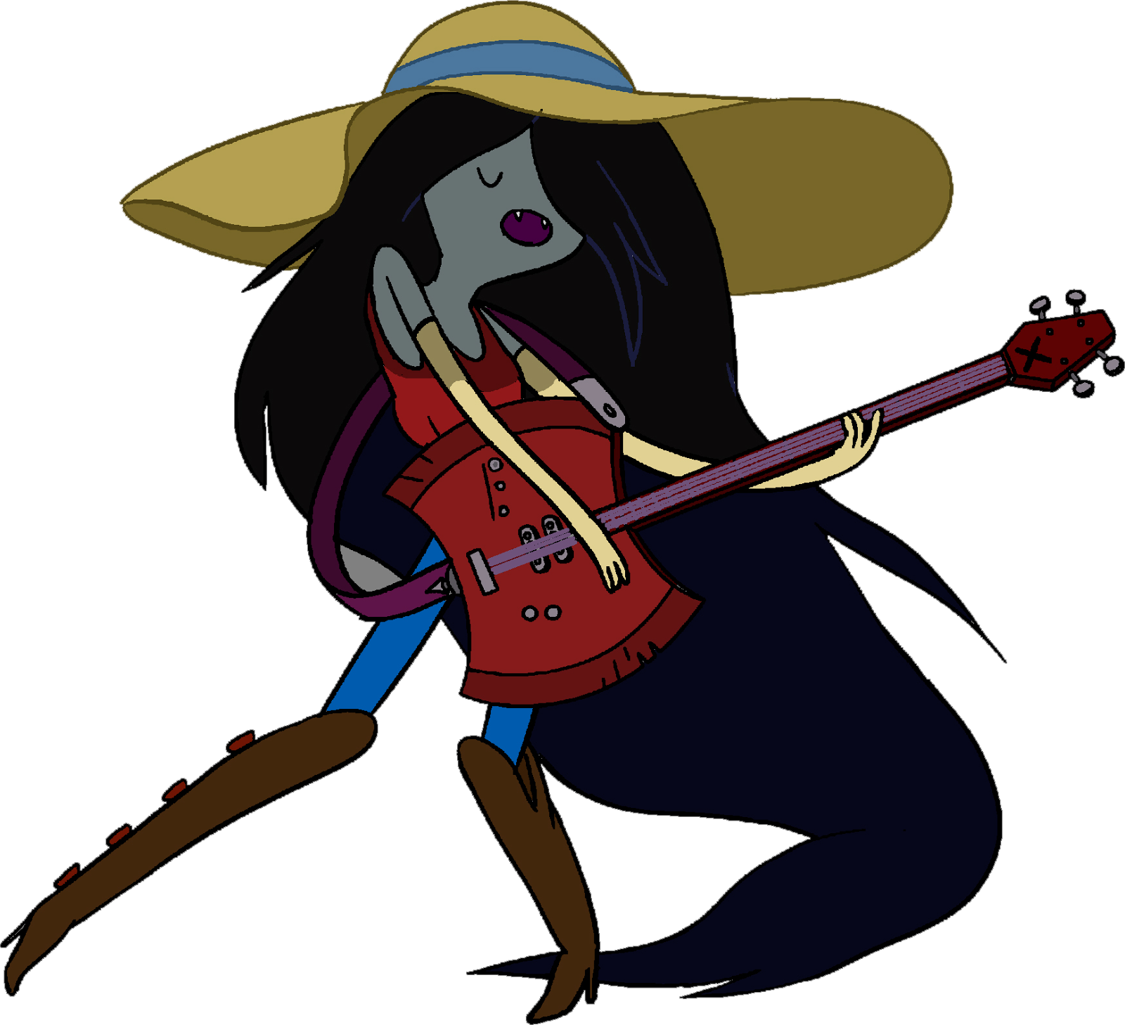 Exposure To Direct Sunlight Would Cause Marceline To - Adventure Time Marceline Guitar (1600x1459)