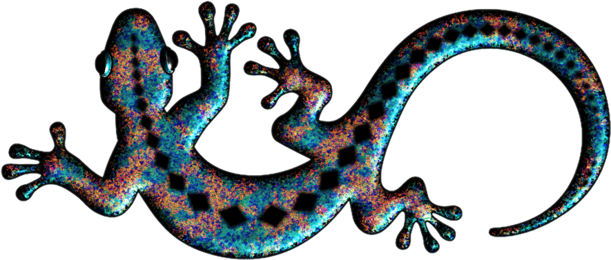 2d Digital Art - Gecko (1000x544)