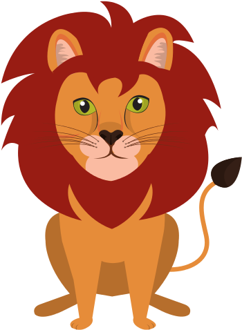 Lion Icon - Animales De Circo Animados (550x550)
