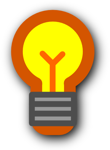 Bulb Clipart Hint Pencil And In Color Bulb Clipart - Light Bulb Icon (512x512)