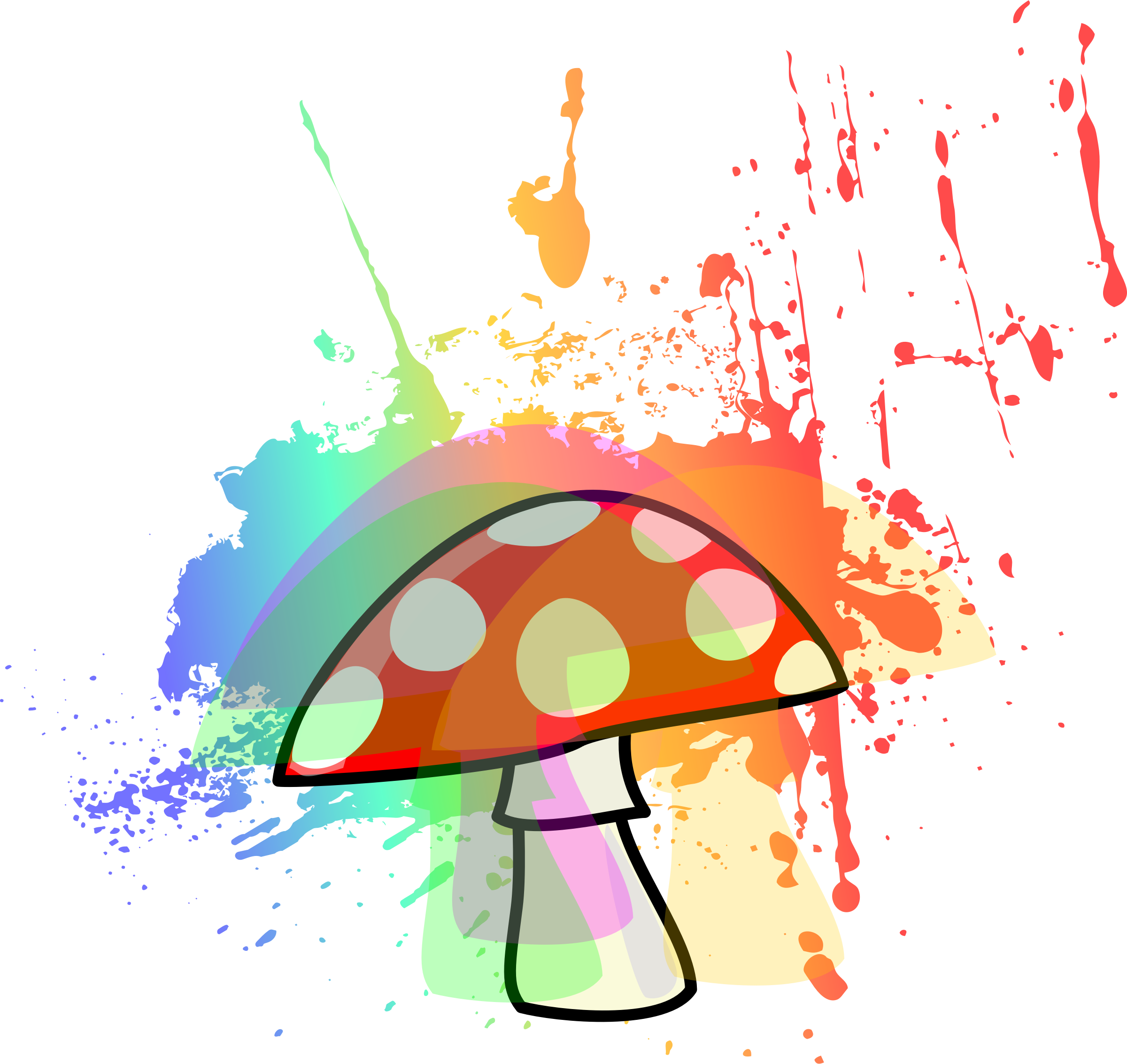 Big Image - Cartoon Mushroom (2400x2266)