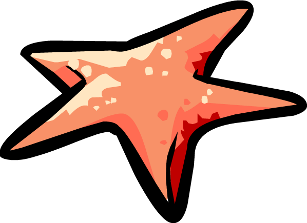 Starfish - Club Penguin Star Fish (598x435)