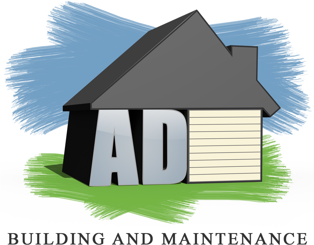 Ad Building And Maintenance Logo - House (1000x826)