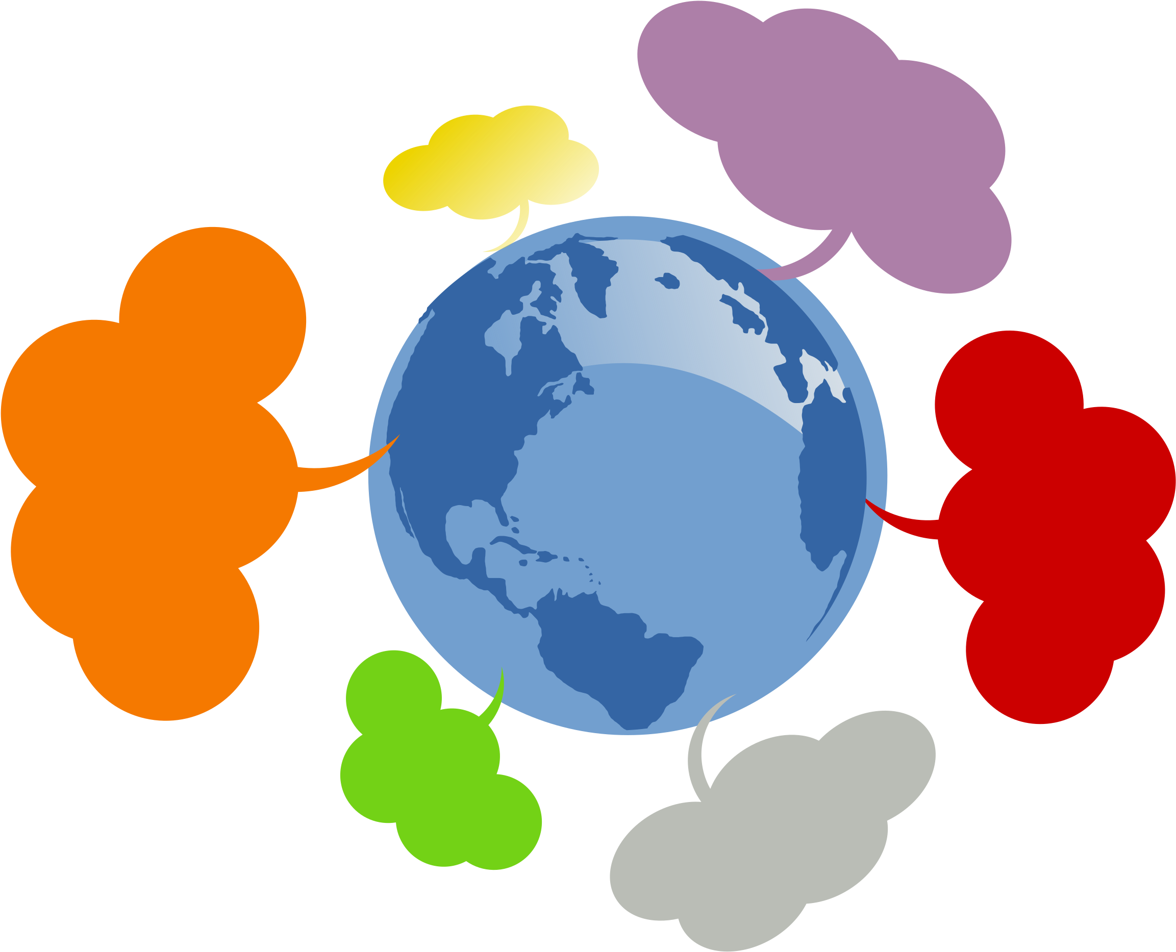 Mapa Clipart - Earth Black And White (2400x2104)