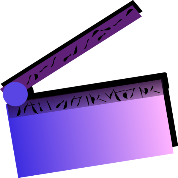 Slate - Clipart - Movie Lights Clip Art (600x602)
