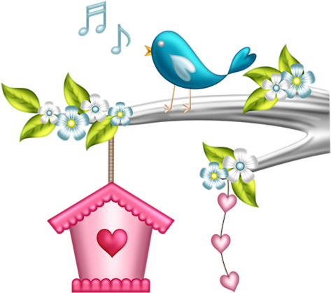 Gd Ss Bird On Branch - Gd Ss Bird On Branch (500x475)