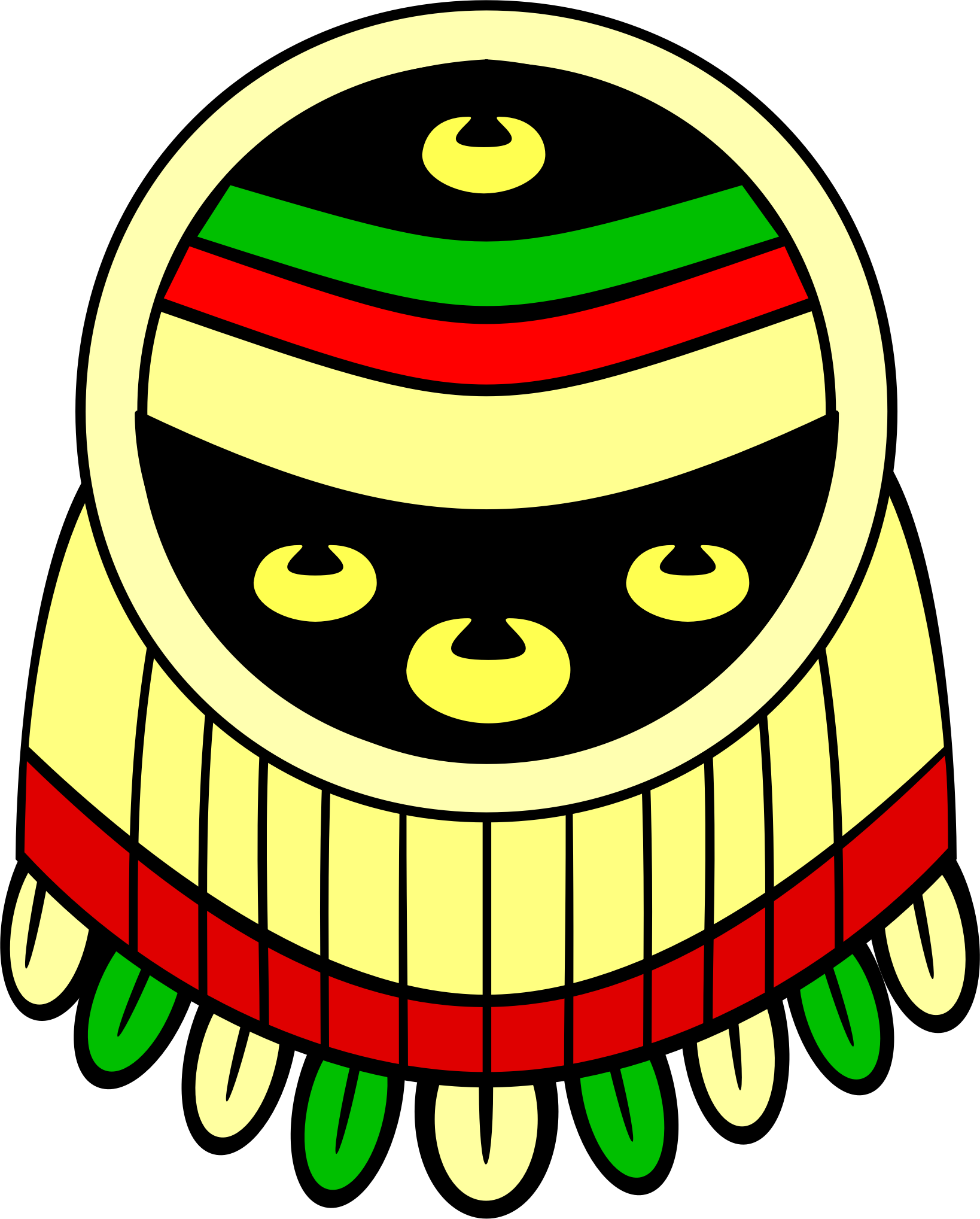 Aztec Clipart Transparent - Escudo Chimalli (1638x2037)