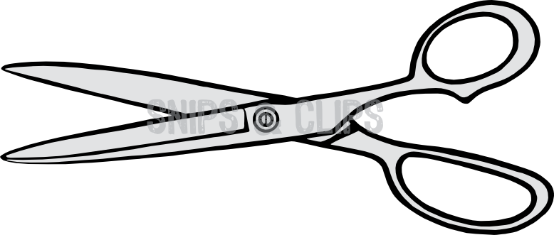 Simple Scissors - Scissors In Black And White (778x331)