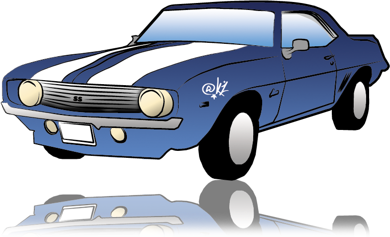 Camaro Vector Clip Art - Vector Graphics (800x500)