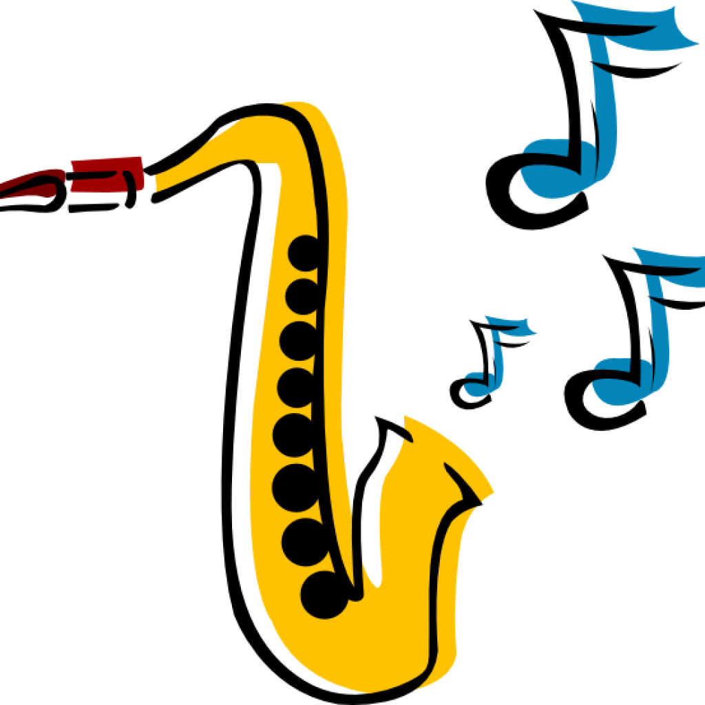 Saxophone Clipart Saxophone 5 Clip Art At Clker Vector - Musical Instruments Clip Art (1024x1024)