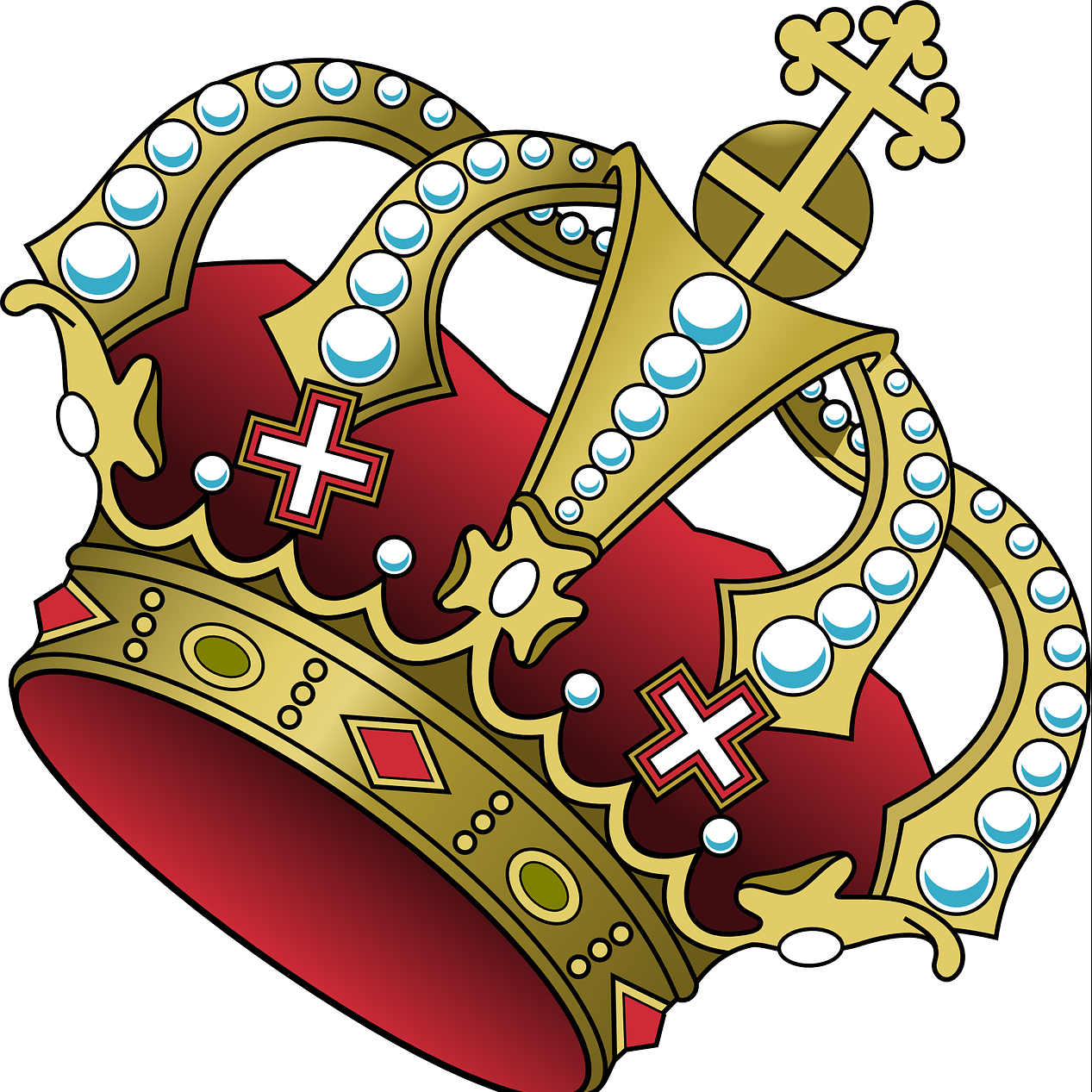 Jewels Cliparts 8, Buy Clip Art - Tilted Crown (1267x1267)