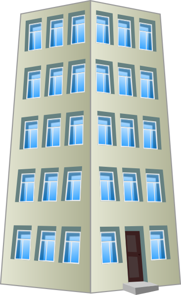Structure Clipart Transparent Building - Building Clip Art (366x596)