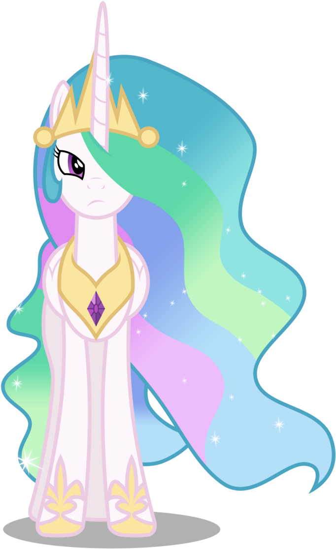 Princess Celestia By Brony-works - Illustration (701x1139)