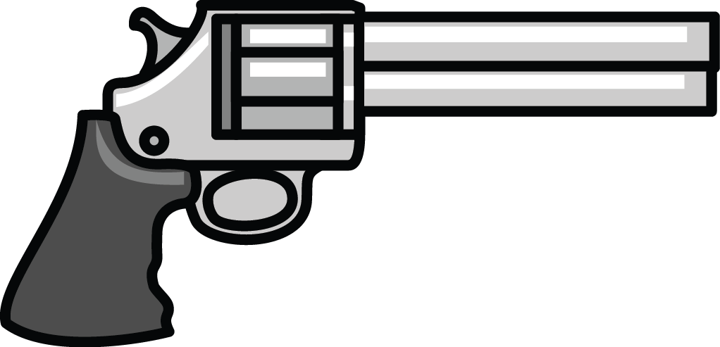 Paper Clip Clipart For Kids - Gun Clipart (1022x493)