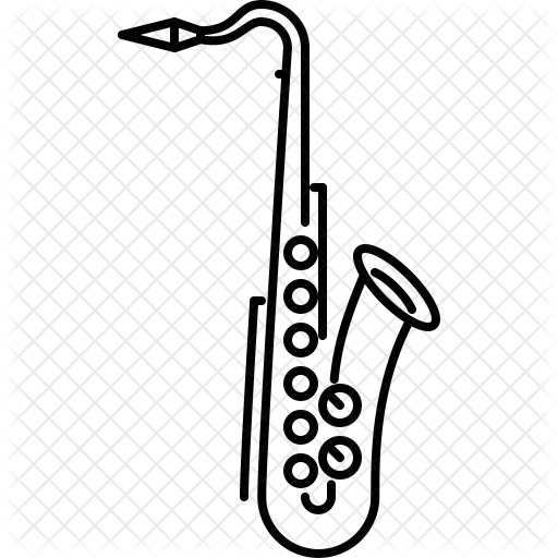 Saxophone Icon - Musical Instrument (512x512)