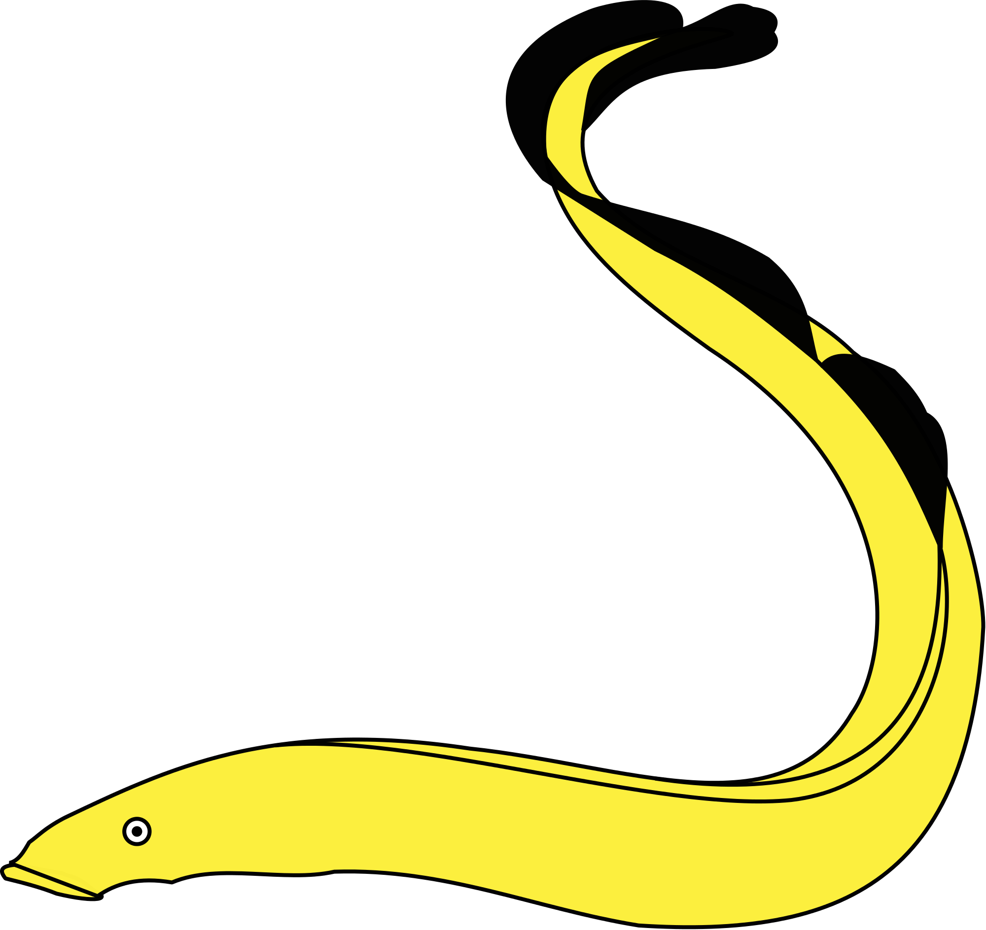 Moray Eel Clip Art - Eal Clip Art (2000x1888)